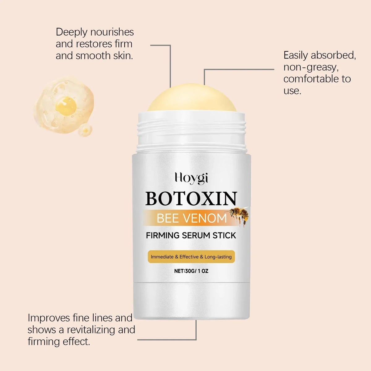 HOYGI 30g Bee Venom Firming Serum Stick
