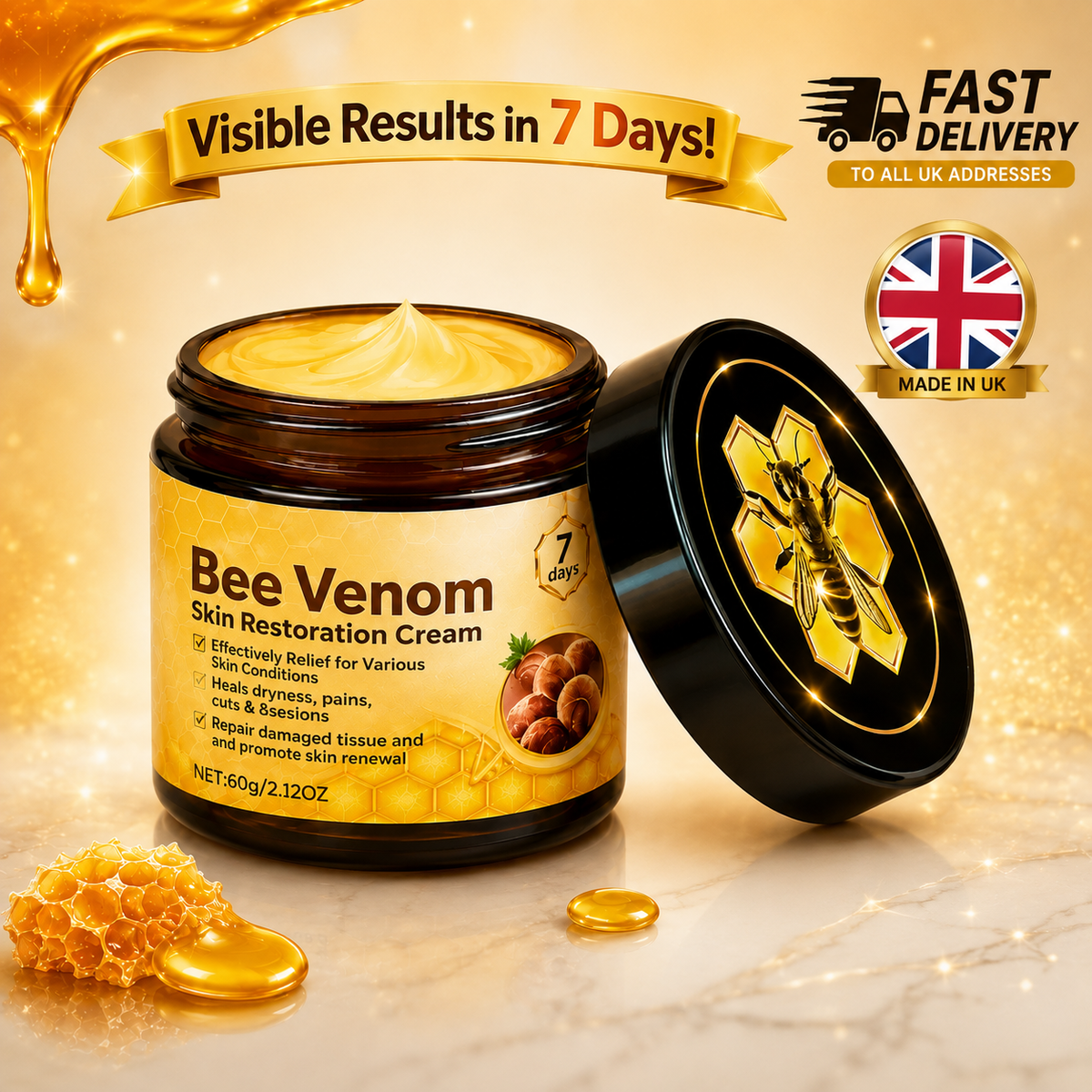 Bee Venom Skin Restoration Cream Multi Purpose UK