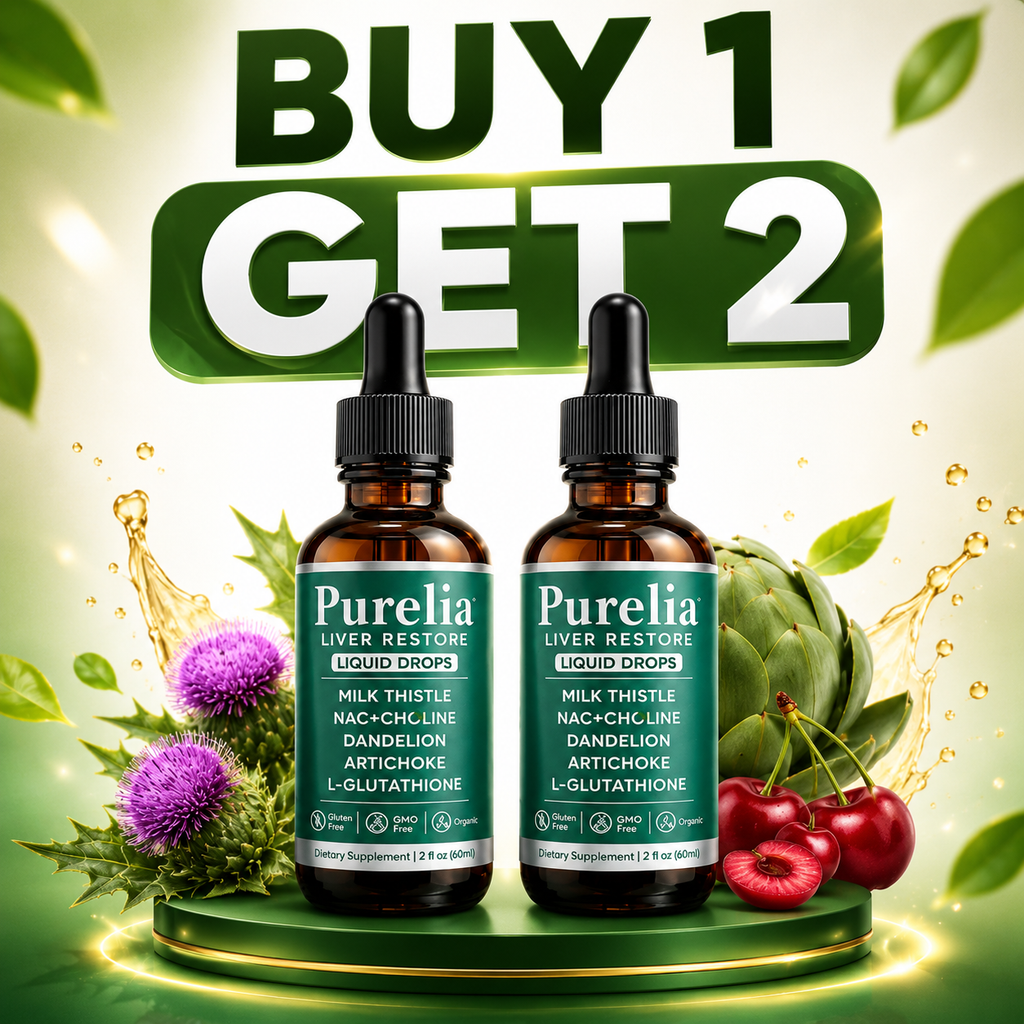 (2 PACK) Purelia Liver Restore Drops – Complete Liver Support Supplement 60ml - Serenzza (Cópia)