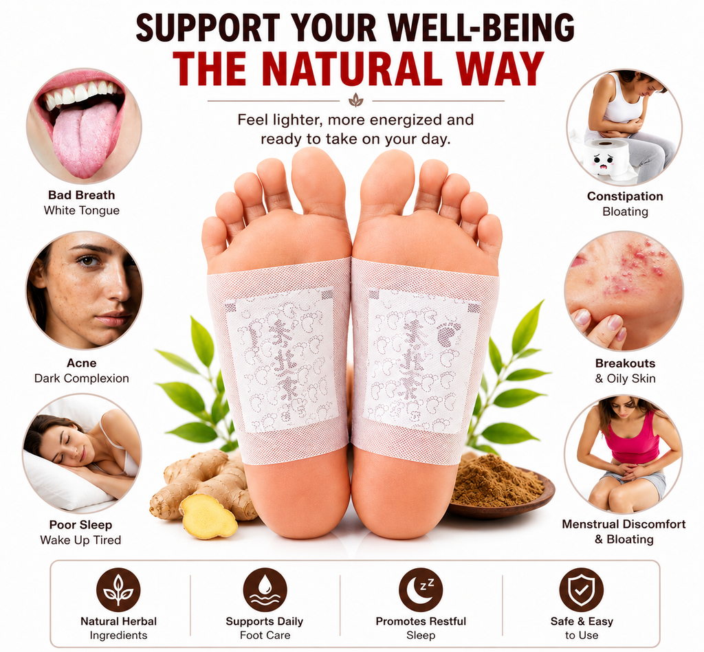 100pcs Foot Pads Toxins Fit Health Care Patch Cleanse Adhesive Slim Serenzza