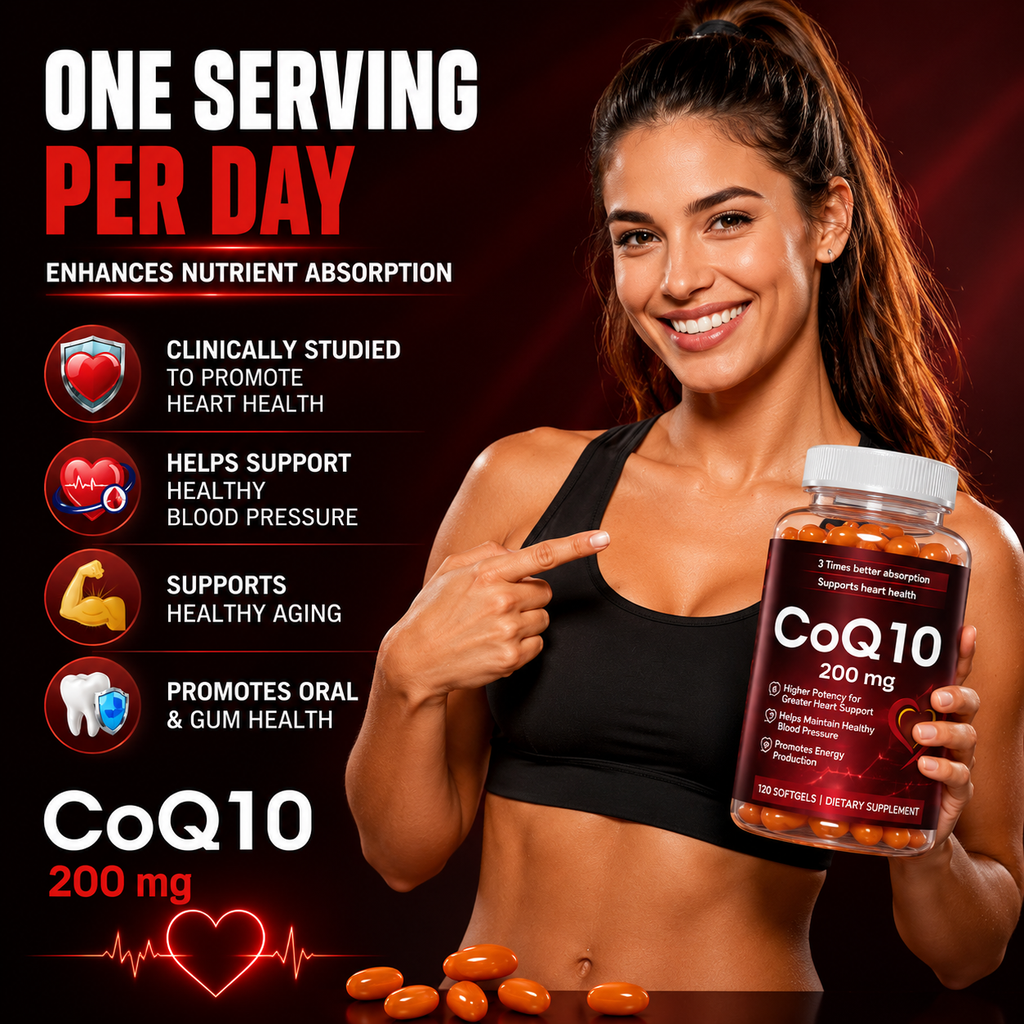 (BUY 1 GET 2)  CoQ-10 240 Softgels Coq10 Co Q10 Coenzyme Heart Support NON GMO US Stock Serenzza