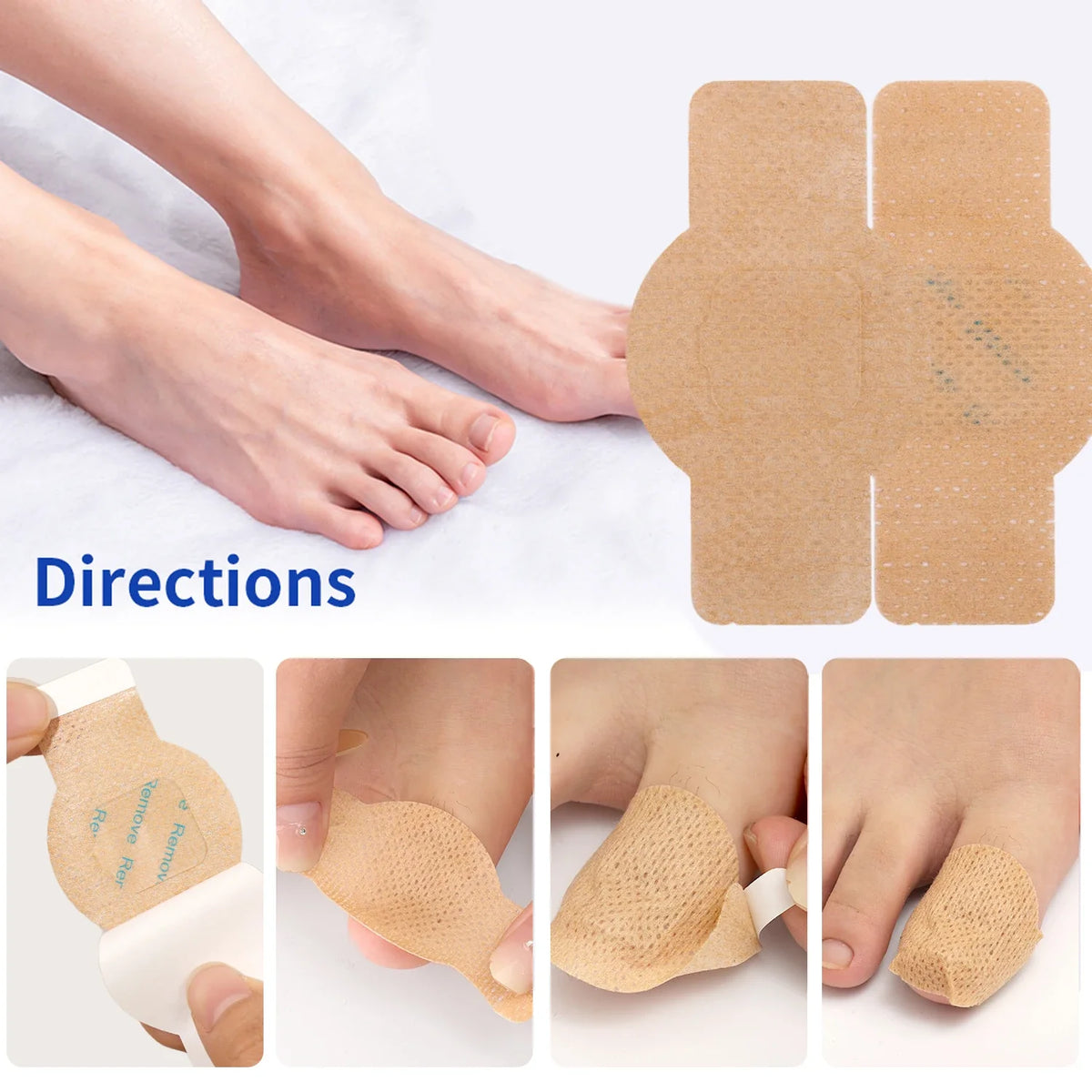 BUY 1 GET 3 – 21pcs Waterproof Toenail Fungus Repair Patches Serenzza