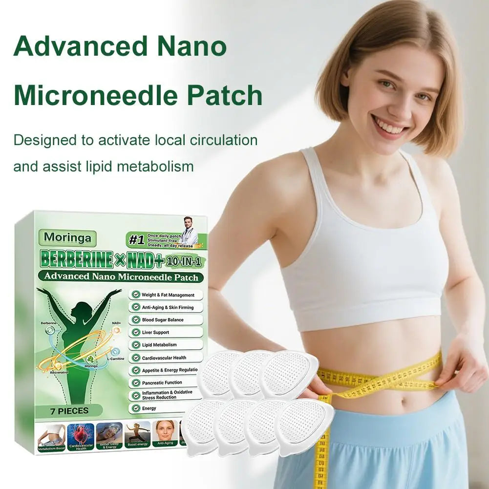 10-in-1 Nano Microneedle Patch Natural Gentle Patches Moisturizing Firming Skin for Women Men Nano Microdarts Patches 0.2mm