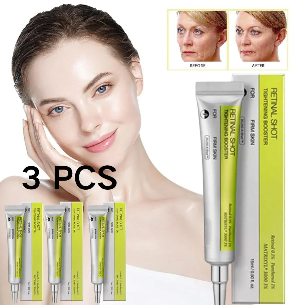 Korean Retinol Eye Cream - Exfoliating Moisturizer Shrinks Pores Brightens Skin