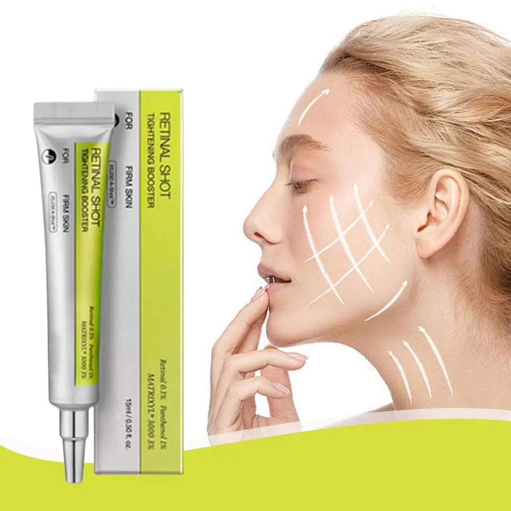 Korean Retinol Eye Cream - Exfoliating Moisturizer Shrinks Pores Brightens Skin