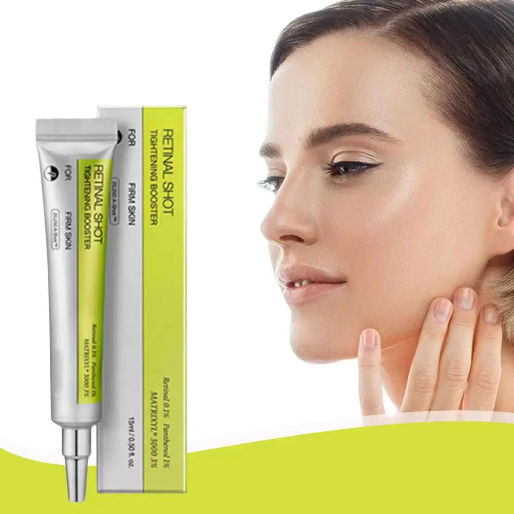 Korean Retinol Eye Cream - Exfoliating Moisturizer Shrinks Pores Brightens Skin