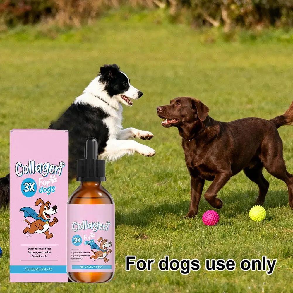 1/3/5-Piece Dog Collagen Drops Gentle Formula for Coat & Skin Care Main Dietary Supplement Dog Cleaning Supplies