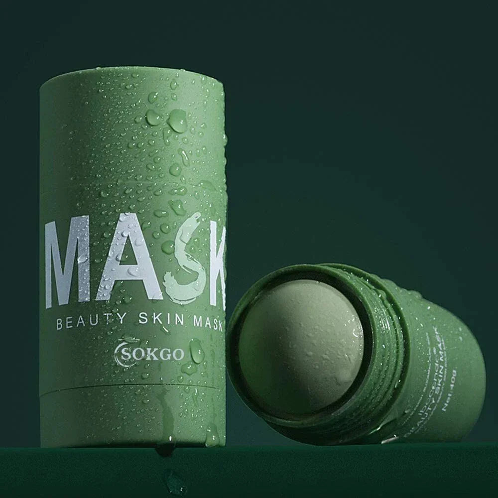 ( BUY 1 GET 2)Green Tea Purifying Clay Face Mask Oil Control Blackhead Remover