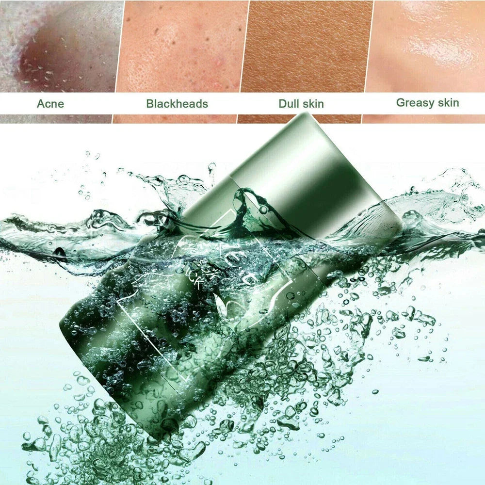 Green Clay Face Mask Clay Cleansing Mask Stick Facial Deep Blackhead Purifying