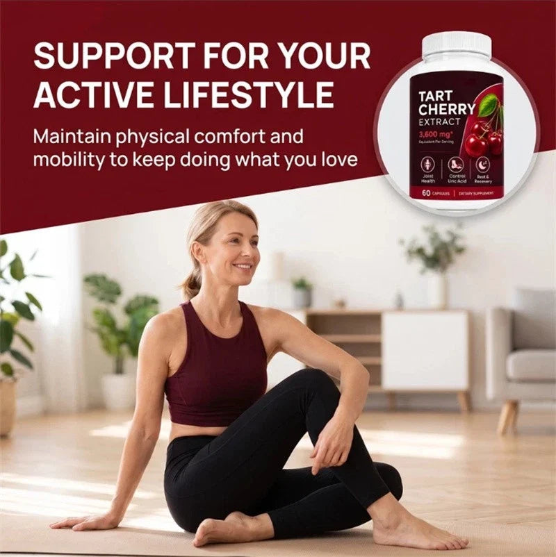 (2 PACK) Good Grove Tart Cherry Extract,Goodgrove Tart Cherry Cold Extracted,60 Capsules