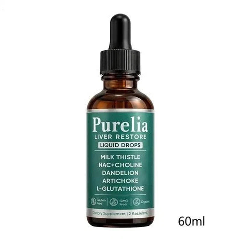 (2 PACK) Purelia Liver Restore Drops – Complete Liver Support Supplement 60ml - Serenzza (Cópia)