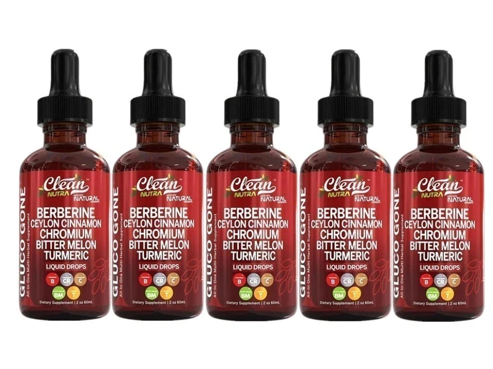 UK Organic Ceylon Cinnamon Berberine Liquid Drops with Bitter Melon Extract 60ml