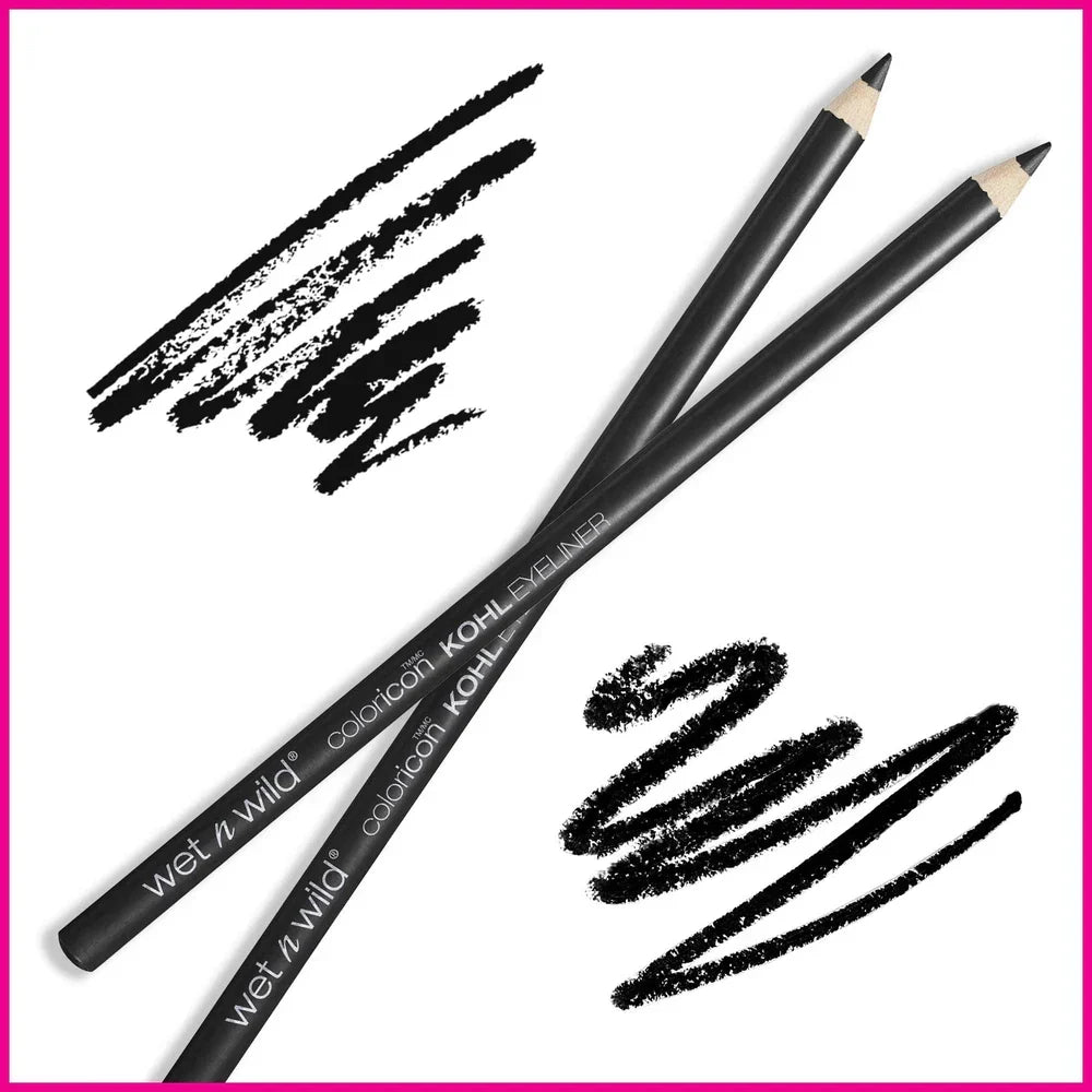 wet n wild Color Icon Kohl Eyeliner 1 Count (Pack of 1), Baby's Got Black