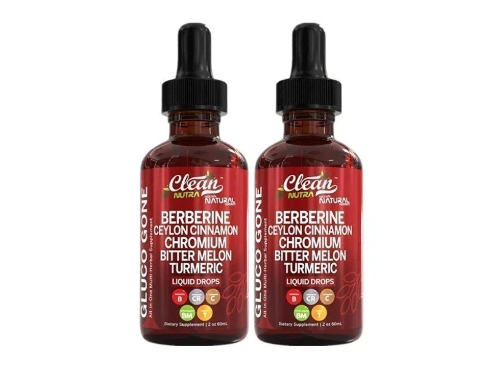 UK Organic Ceylon Cinnamon Berberine Liquid Drops with Bitter Melon Extract 60ml