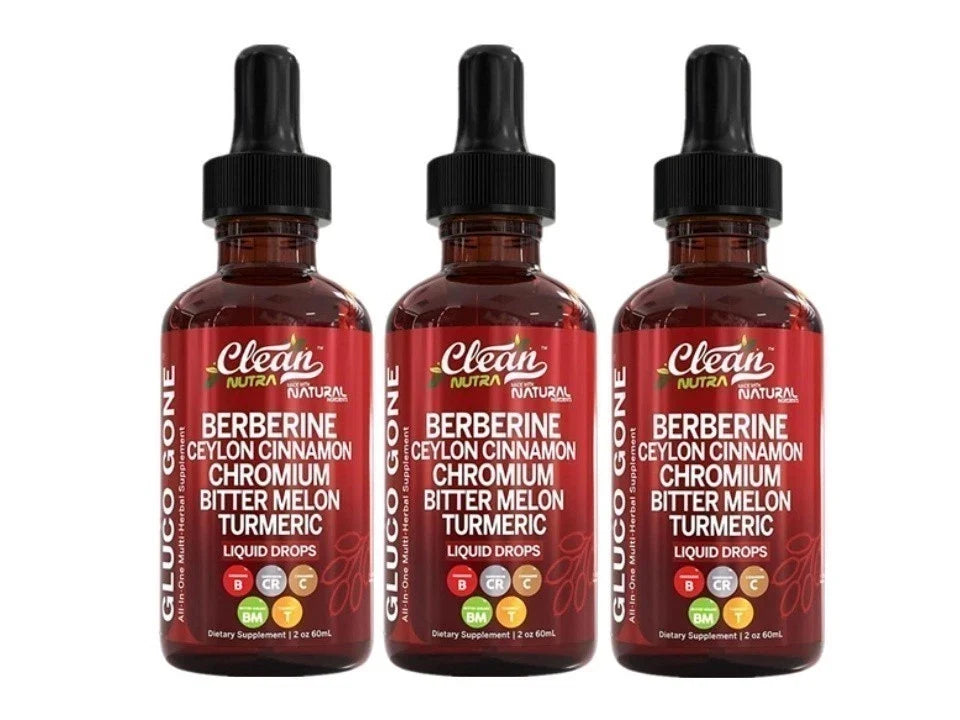 UK Organic Ceylon Cinnamon Berberine Liquid Drops with Bitter Melon Extract 60ml