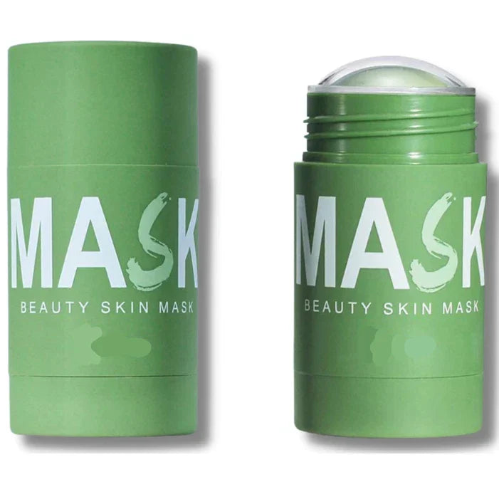 Green Clay Face Mask Clay Cleansing Mask Stick Facial Deep Blackhead Purifying