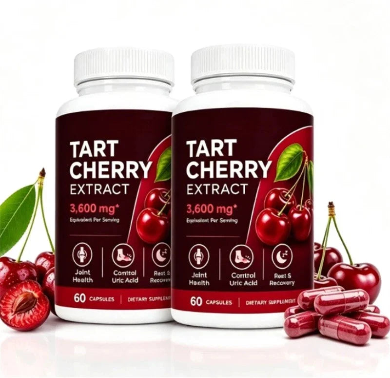 (2 PACK) Good Grove Tart Cherry Extract,Goodgrove Tart Cherry Cold Extracted,60 Capsules