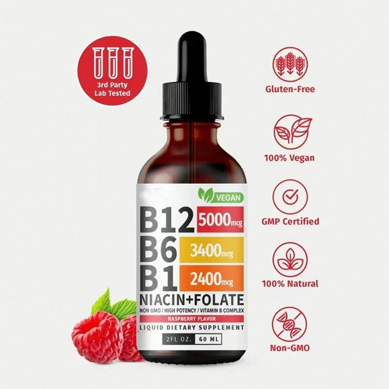 1-3Bottles Vitamin B12 5-in-1 Complex